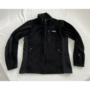 Patagonia R2 Black Fleece Jacket Full Zip Polartec w Pockets Women’s MEDIUM